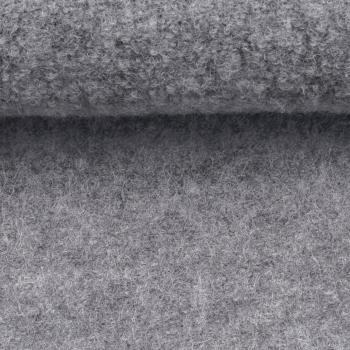 Merino Wollfleece Grau meliert  by Swafing